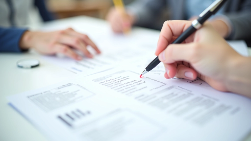 Close-up of business documents showing address inconsistencies and conflicting information