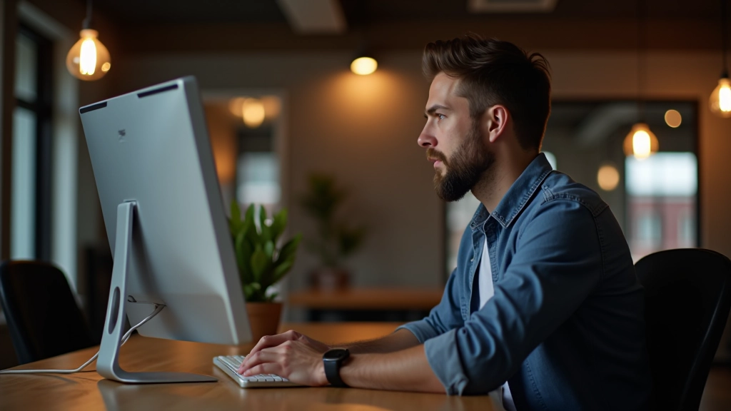 Business owner reviewing neighbourhood-specific Google Business Profile optimization settings on computer screen